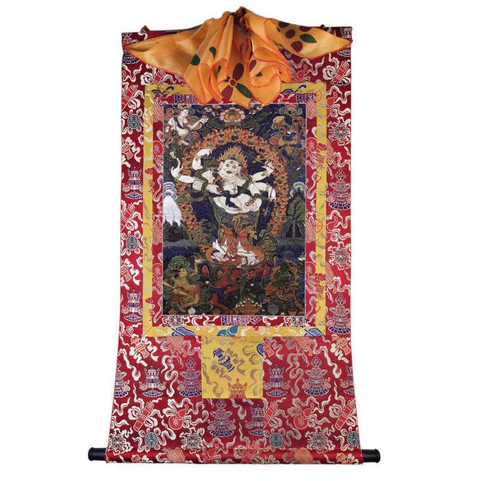 Mahakala Image - Tibetan thangka painting, view 7