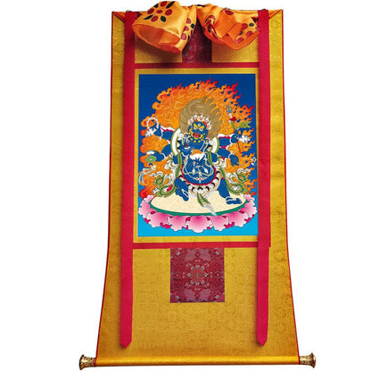 Mahakala - Tibetan thangka painting, view 6