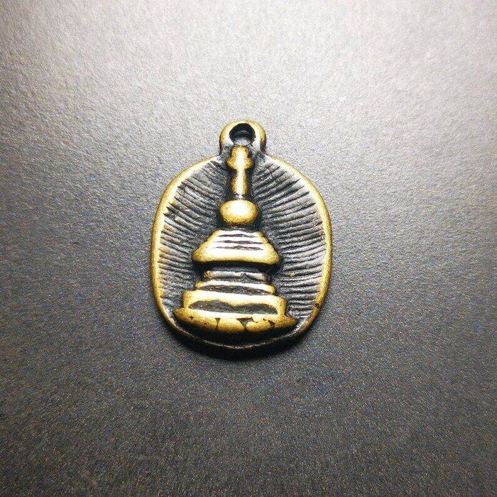 Mala Amulet,Stupa Pendant - Tibetan Buddhist mala beads, view 7