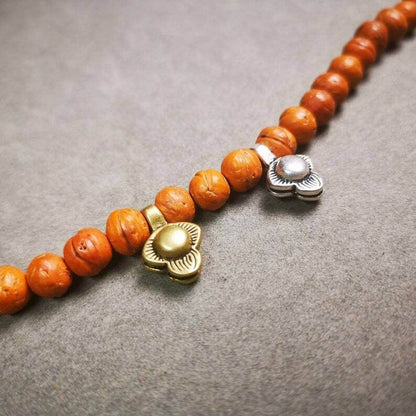 Mala Counter Clip - Tibetan Buddhist mala beads, detailed view