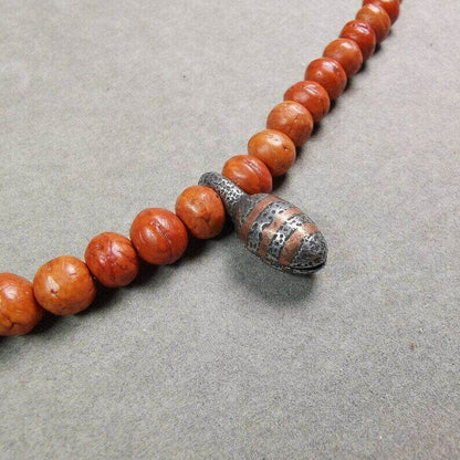 Mala Counter Clip - Tibetan Buddhist mala beads, detailed view