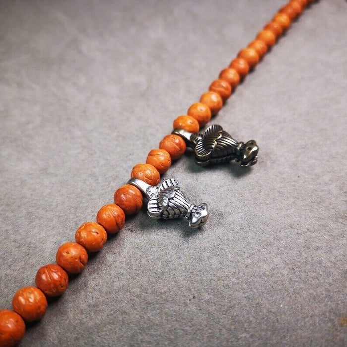 Mala Counter Clip,Bum Counter Clip 0.87" - Tibetan Buddhist mala beads, detailed view