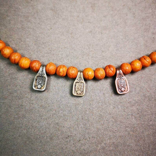 Mala Counter Clip,Drashi Lhamo - Tibetan Buddhist mala beads, front view