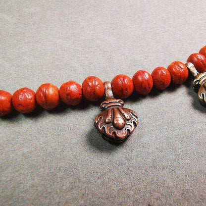 Mala Counter Clip,Mani Jewel Bum Counter Clip for Prayer Beads - Tibetan Buddhist mala beads, detailed view
