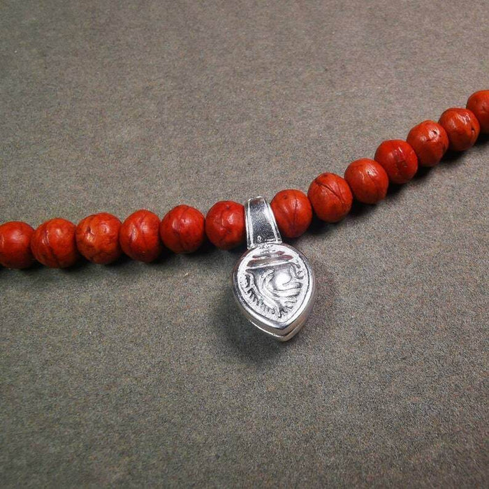 Mala Counter Clip,Shankha Conch Shape Bum Counter Clip for Prayer Beads - Tibetan Buddhist mala beads, detailed view