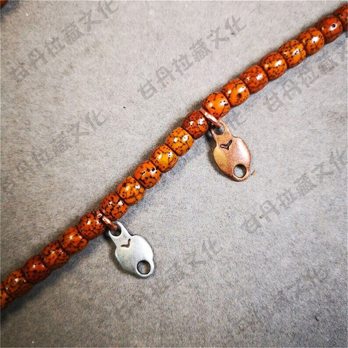 Mala Counter Pendant Connecting Ring 0.7" - Tibetan Buddhist mala beads, view 6