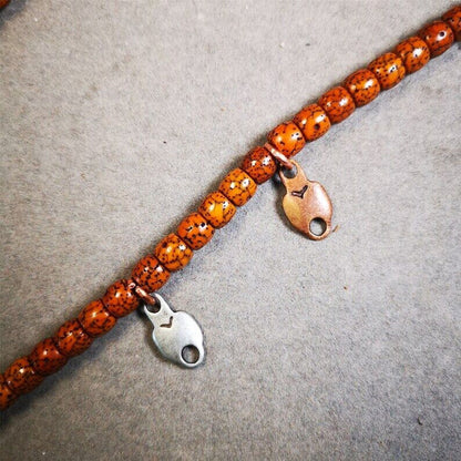 Mala Counter Pendant Connecting Ring 0.7" - Tibetan Buddhist mala beads, view 7
