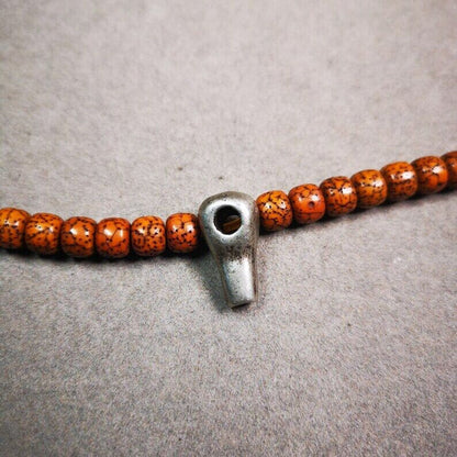 Mala Guru Bead, T-drilled 3-Hole Bead for Prayer Bead,0.8" - Tibetan Buddhist mala beads, view 5