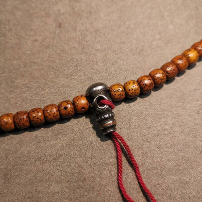 Mala Guru Bead, T-drilled 3-Hole Connector Bead for Prayer Bead,0.87" - Tibetan Buddhist mala beads, view 4