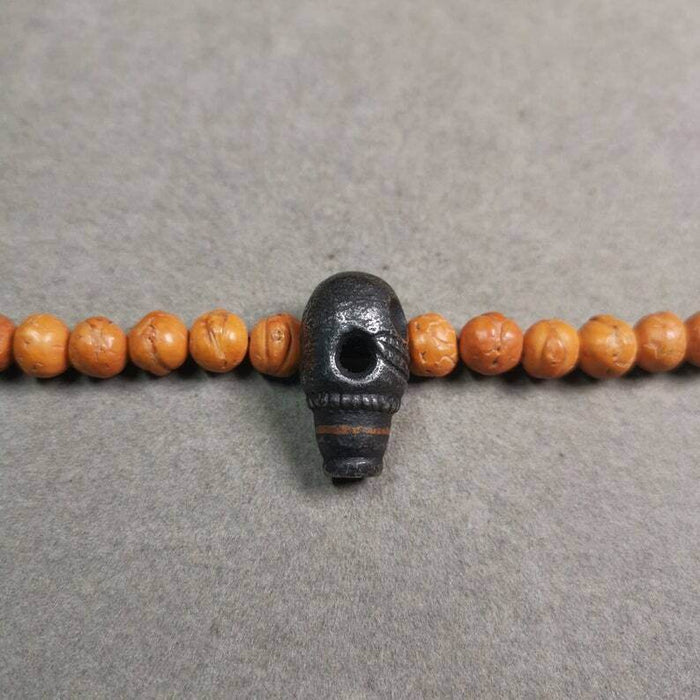 Mala Guru Bead, T-drilled 3-Hole Connector Bead - Tibetan Buddhist mala beads, view 4