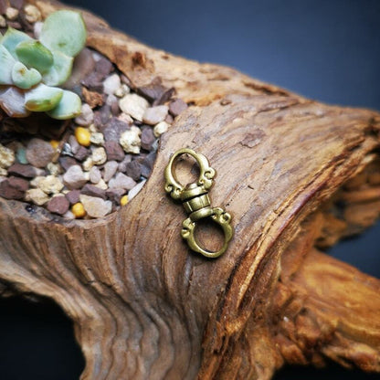 Mala Hanging Ring, Prayer Beads Accessories 0.95" - Tibetan Buddhist mala beads, front view