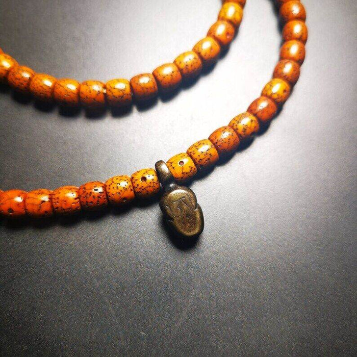 Mala Pendant,Skull Shape Bum Counter Clip for Prayer Beads - Tibetan Buddhist mala beads, view 5