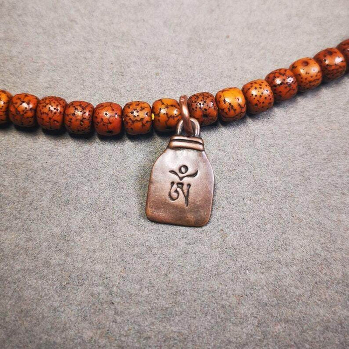 Mala Pendant,Vajrapani Amulet for Prayer Beads - Tibetan Buddhist mala beads, view 5