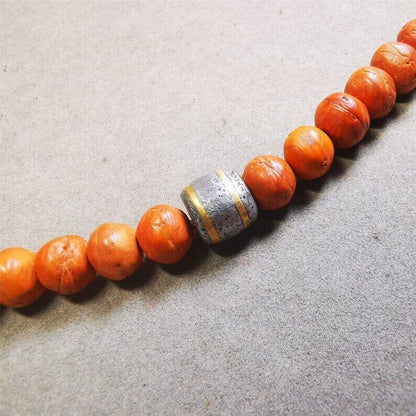 Mala Spacer Bead, Marker Beads 0.35" - Tibetan Buddhist mala beads, view 7