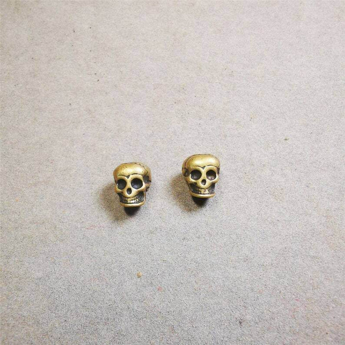 Mala Spacer Beads,Citipati Skull Marker Beads for Prayer Bead Necklace - Tibetan Buddhist mala beads, view 8