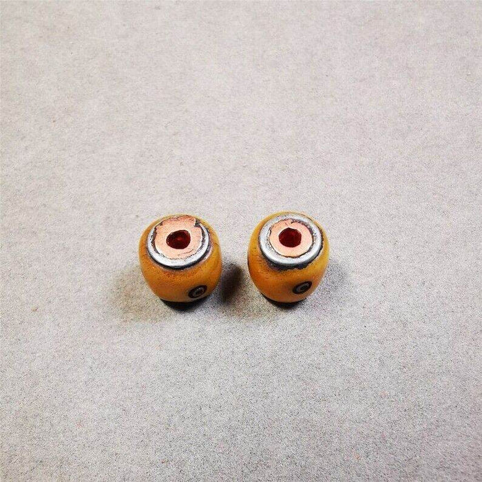 Mala Spacer Bead,Yak Bone Dice Marker Beads for Prayer Bead Necklace - Tibetan Buddhist mala beads, view 6