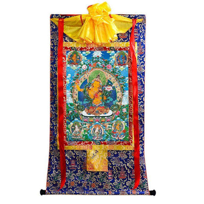 Manjushri - Tibetan thangka painting, view 4