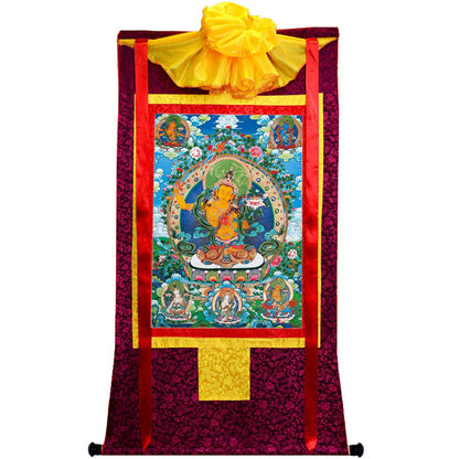 Manjushri - Tibetan thangka painting, view 5