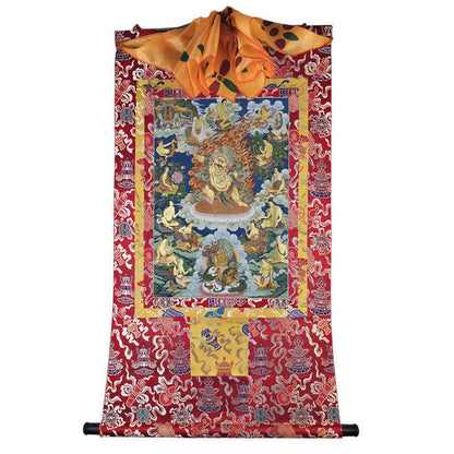 Manjusri Image - Tibetan thangka painting, view 7