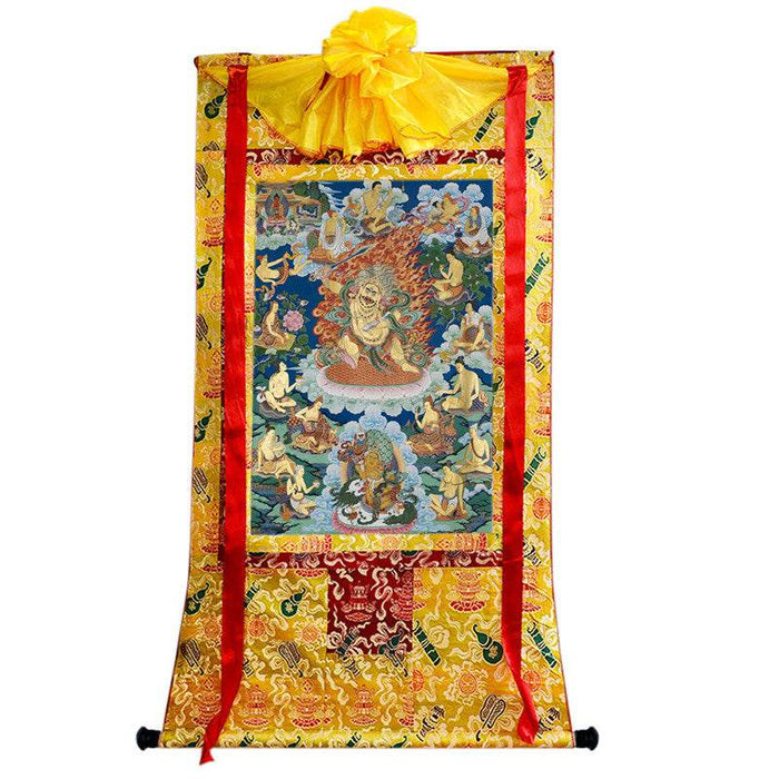 Manjusri Image - Tibetan thangka painting, view 8