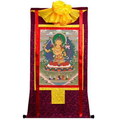 Manjusri - Tibetan thangka painting, view 5