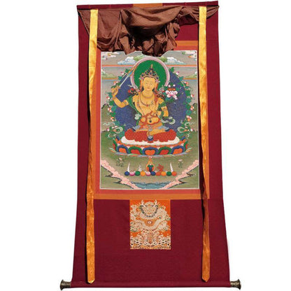 Manjusri - Tibetan thangka painting, view 7