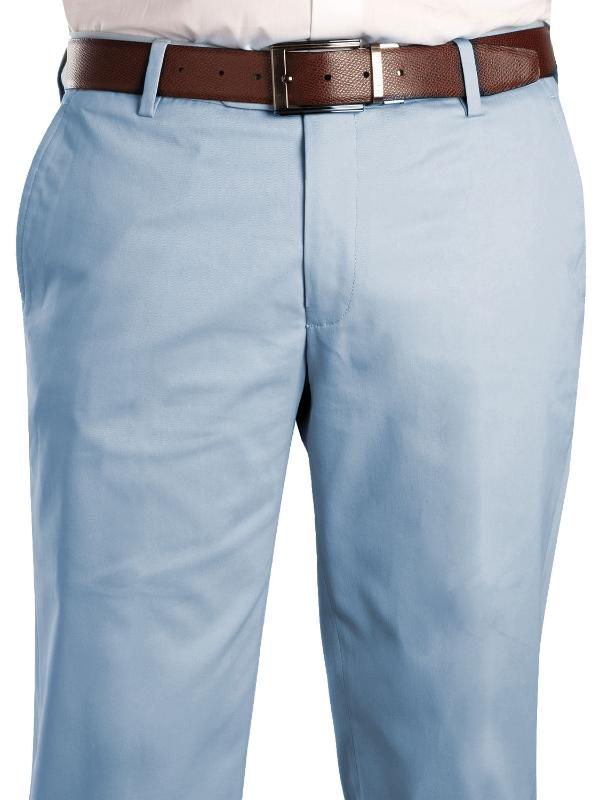 Mantova Sky Tailored Fit Cotton Trousers