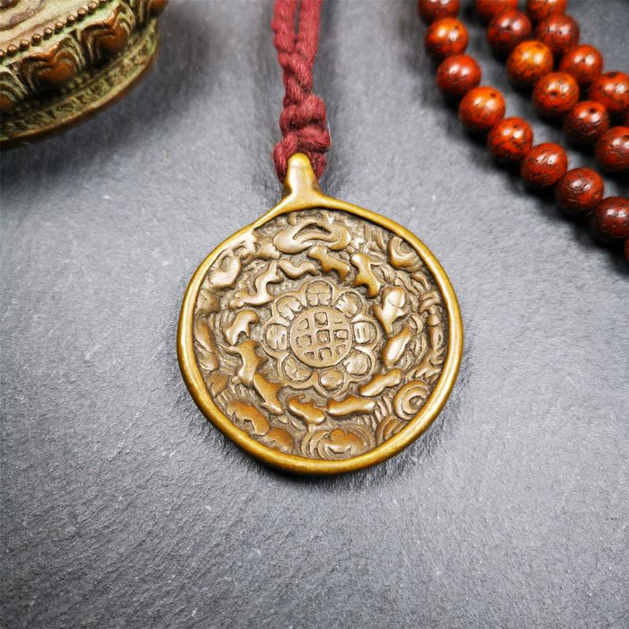 Melong 1.65" - Tibetan Buddhist art, front view