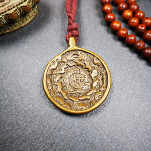 Melong 1.65" - Tibetan Buddhist art, front view