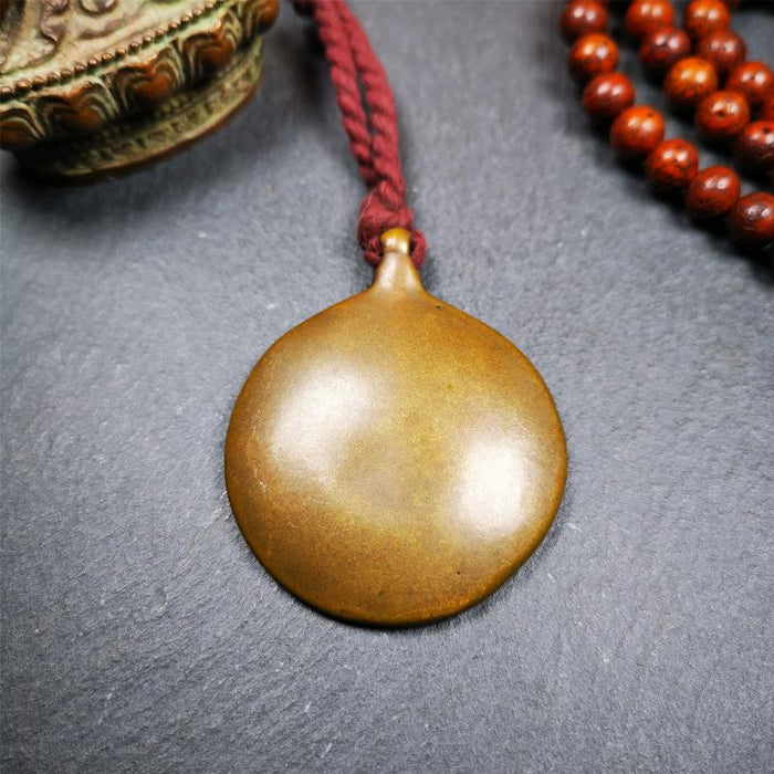 Melong 1.65" - Tibetan Buddhist art, detailed view