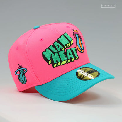 MIAMI HEAT NIKE LEBRON VIII PRE HEAT INSPIRED MIAMI VICE NEW ERA FITTED CAP