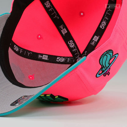 MIAMI HEAT NIKE LEBRON VIII PRE HEAT INSPIRED MIAMI VICE NEW ERA FITTED CAP