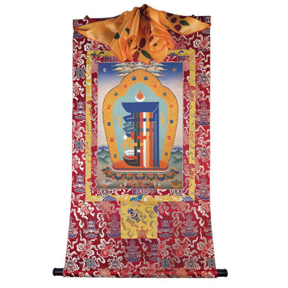 Kalacharka - Wheel of Time Image - Tibetan thangka painting, view 7
