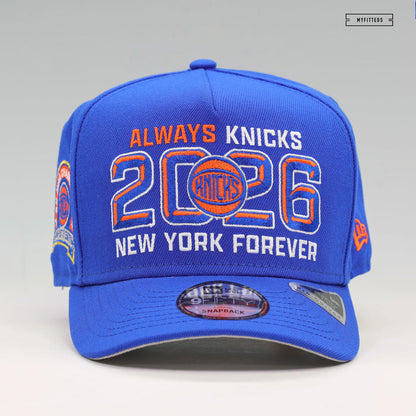 NEW YORK KNICKS 2026 ALWAYS KNICKS NEW YORK FOREVER 9FIFTY A-FRAME NEW ERA SNAPBACK HAT