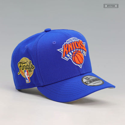 NEW YORK KNICKS 2026 NBA FINALS JERSEY PATCH BLUE SAPPHIRE PRIMARY NEW ERA 9FIFTY SNAPBACK