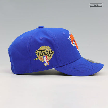 NEW YORK KNICKS 2026 NBA FINALS JERSEY PATCH BLUE SAPPHIRE PRIMARY NEW ERA 9FIFTY SNAPBACK