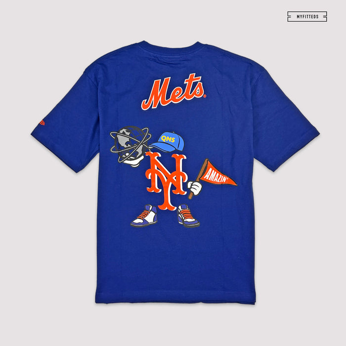 NEW YORK METS AMAZIN' METS ANIMATED QUEENS, NY NEW ERA T-SHIRT