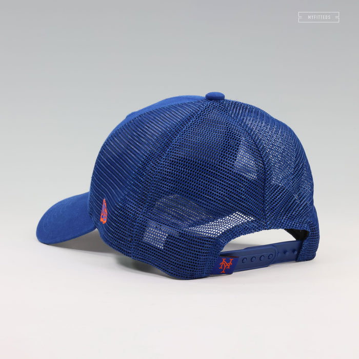 NEW YORK METS NEW ERA 9FORTY ADJUSTABLE TRUCKER MESH DAD HAT