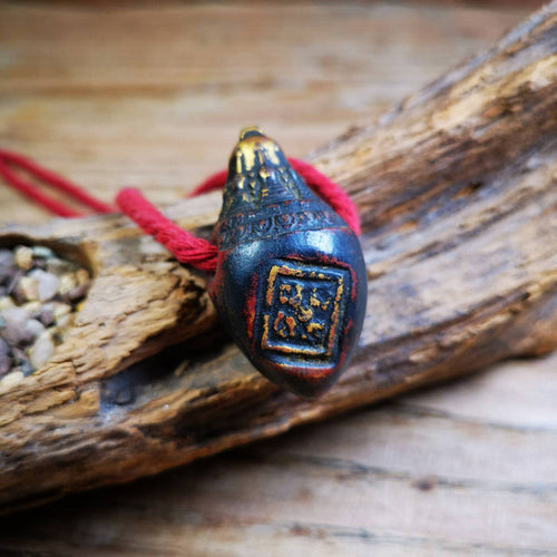 Niang La Tsa Tsa Statue Amulet 1.89" - Tibetan Buddhist amulet, front view