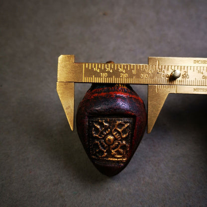 Niang La Tsa Tsa Statue Amulet,Stupa Pendant,2.52" - Tibetan Buddhist amulet, view 6