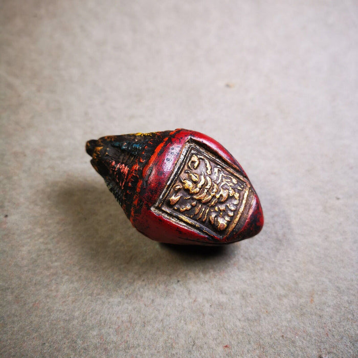 Niang La Tsa Tsa Statue Amulet,Stupa,Pagoda,2.52" - Tibetan Buddhist amulet, view 6