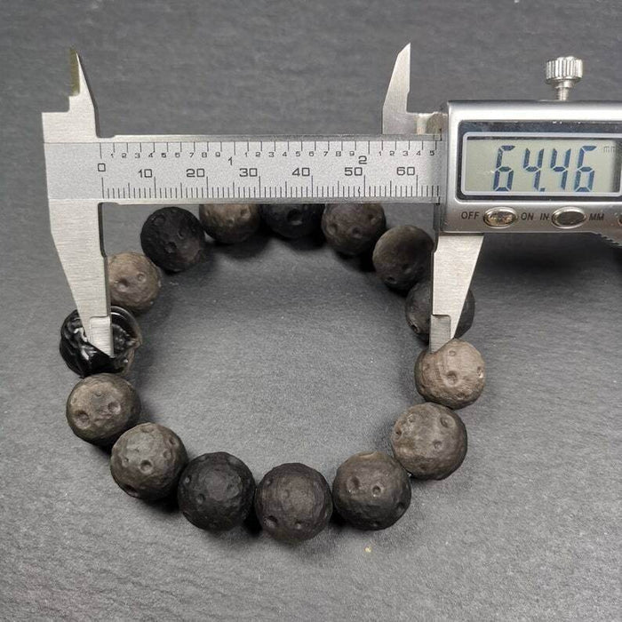 Obsidian Wrist Mala, Prayer Beads Bracelet - Tibetan Buddhist mala beads, view 8