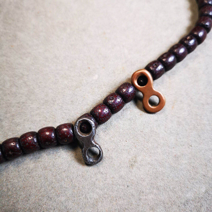 Old Mala Clip, Mala Pendant Connecting Ring - Tibetan Buddhist mala beads, view 4