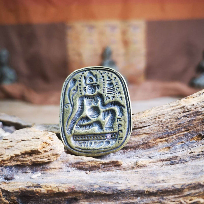 Old Style Lotus Hand Avalokiteshvara Tsa Tsa Mold - Tibetan tsa tsa mold, front view