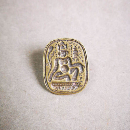 Old Style Lotus Hand Avalokiteshvara Tsa Tsa Mold - Tibetan tsa tsa mold, detailed view