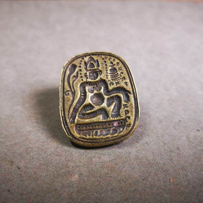 Old Style Lotus Hand Avalokiteshvara Tsa Tsa Mold - Tibetan tsa tsa mold, view 5