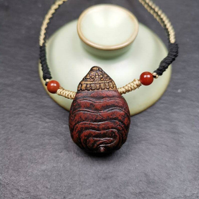 Old Tibetan Tsa Tsa Amulet, Scorpion Guru of Padmasambhava,Scorpion Terma Amulet - Tibetan tsa tsa mold, view 4