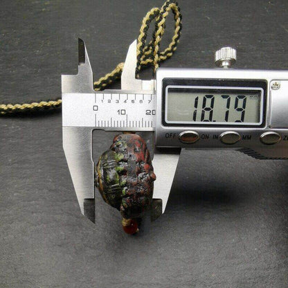 Old Tibetan Tsa Tsa Amulet, Scorpion Guru of Padmasambhava,Scorpion Terma Amulet - Tibetan tsa tsa mold, view 8