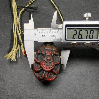Old Tibetan Tsa Tsa Amulet, Scorpion Guru of Padmasambhava,Scorpion Terma Amulet - Tibetan tsa tsa mold, view 8