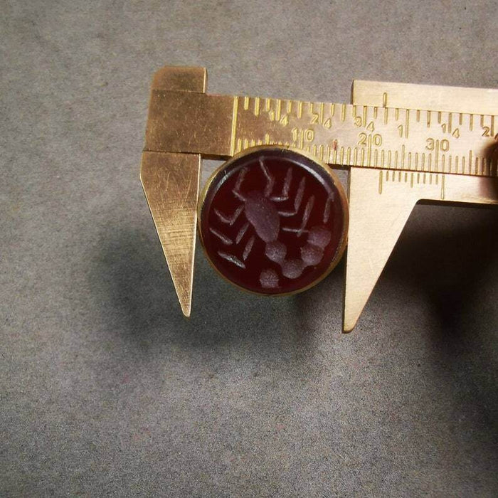 Old West Asian Ring,Made of Ruby and Copper,From Pakistan - Tibetan Buddhist art, view 7